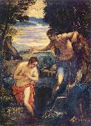 Jacopo Tintoretto Taufe Christi Sweden oil painting artist